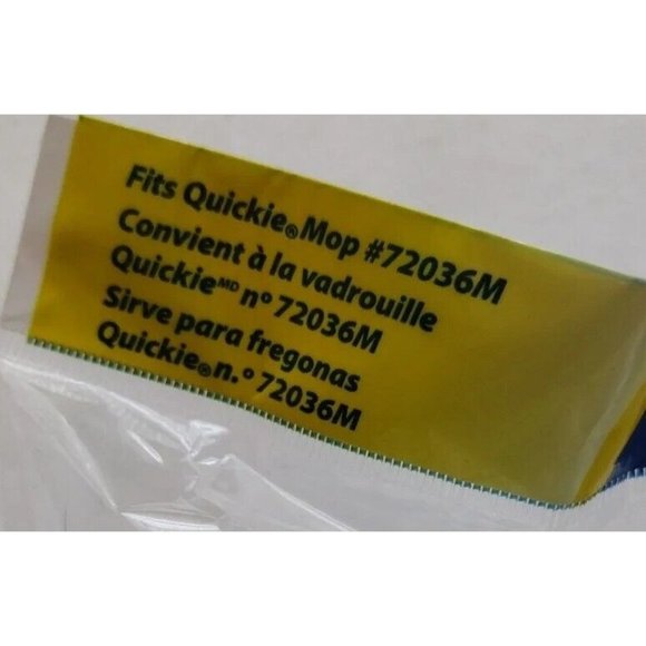 Quickie Wipeout Microfiber Twist Mop Refill Type F 72036 72036M Set Of 2 - Picture 4 of 8